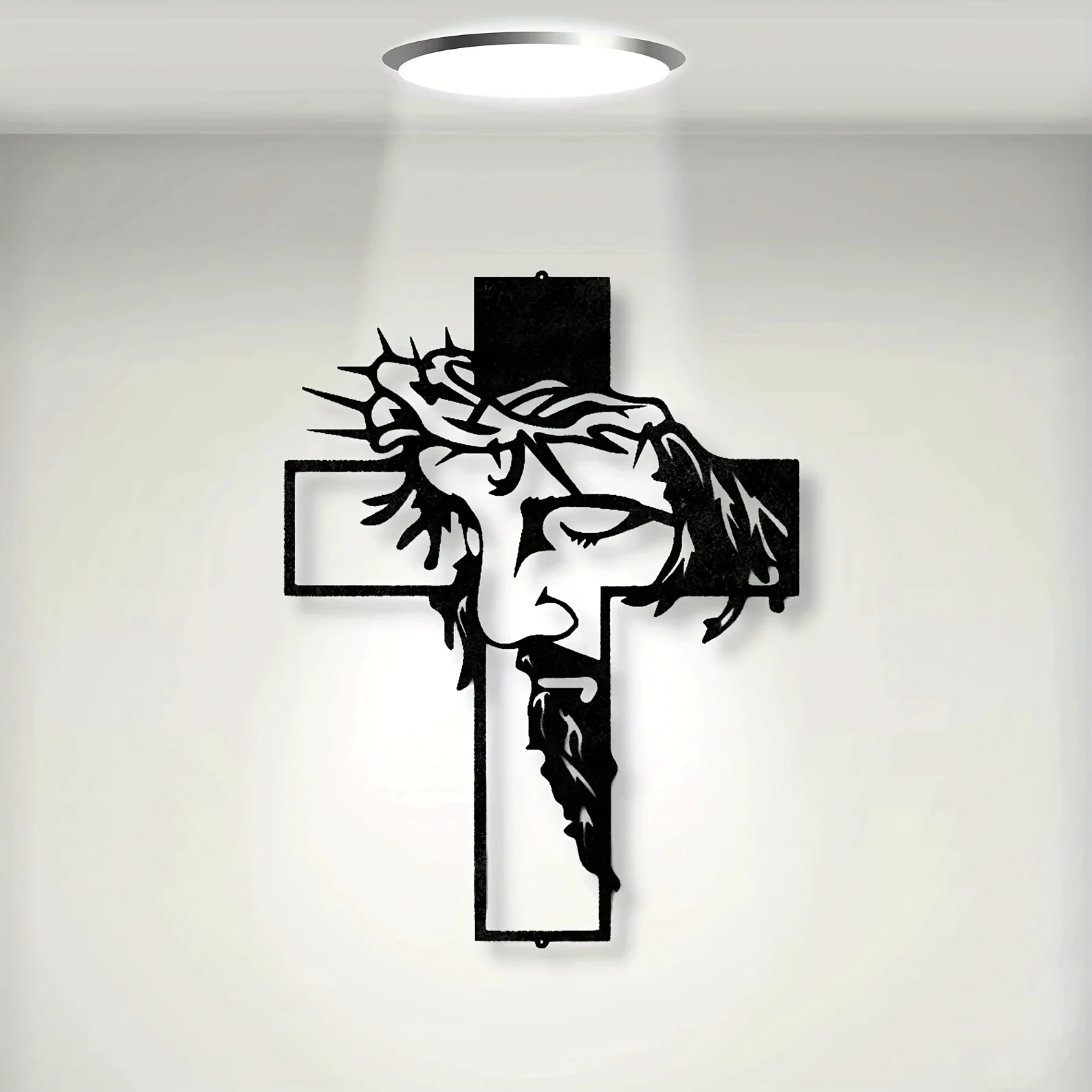 Interior Design Modern - 1set Metal Cross Sign Wall Art