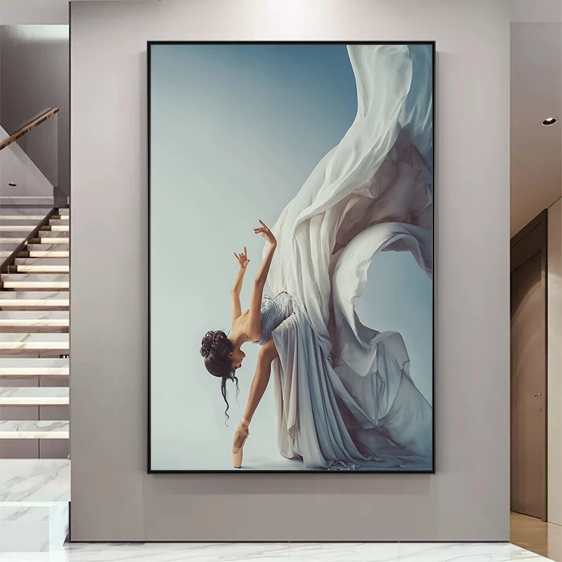 Interior Design Modern - Modern Ballet Dancing Girl Canvas Painting