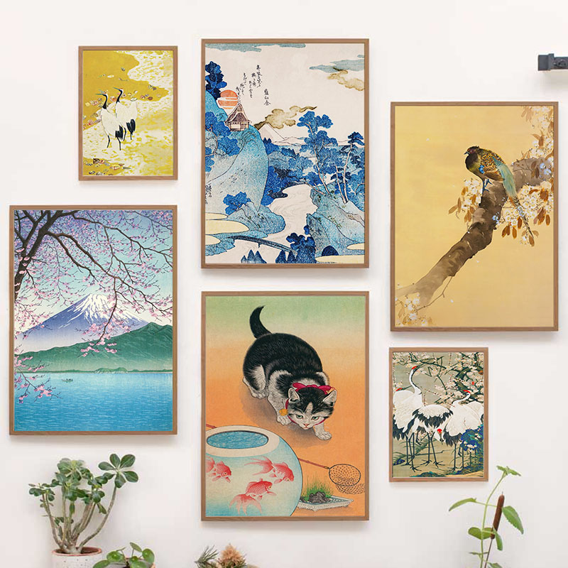 Interior Design Modern - Japanese Katsushika Hokusai Canvas Painting Wall