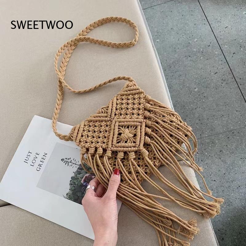 Interior Design Earth Tones - 2026 Ethnic Tassel Cotton Thread Woven
