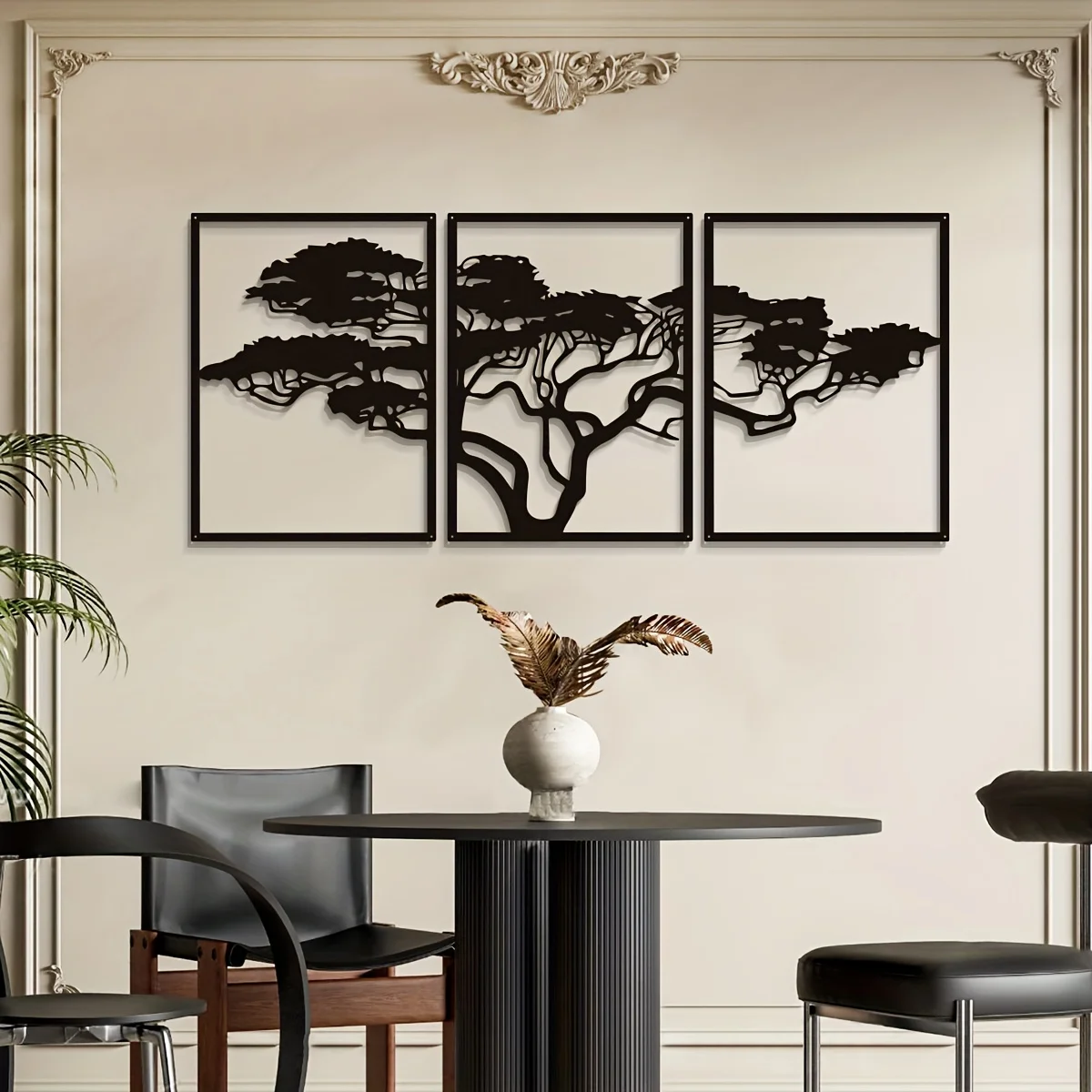 3pcs Black Metal Wall Art Deco - Interior Design Modern review and price