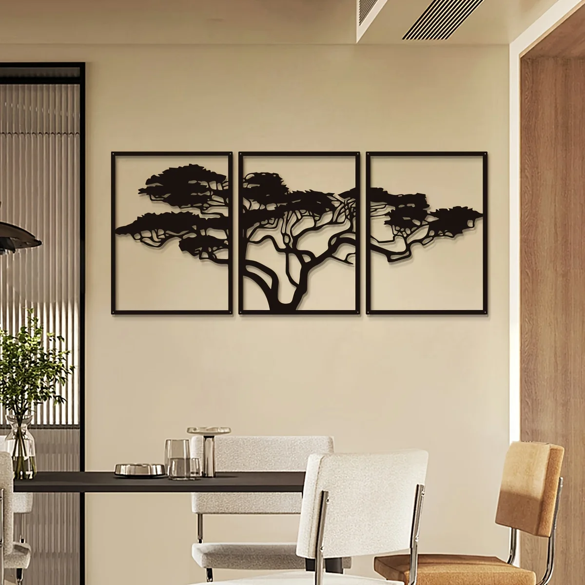 3pcs Black Metal Wall Art Deco - Interior Design Modern review and price