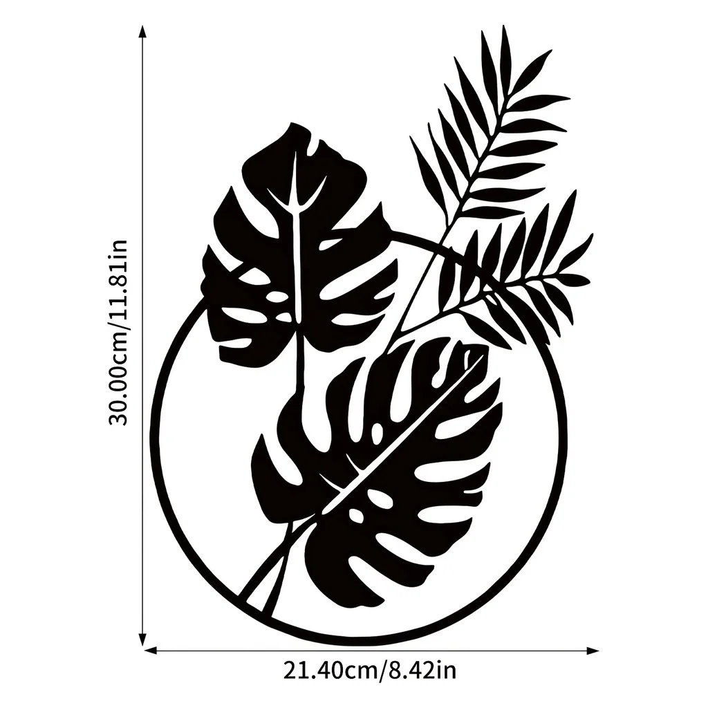 CIFBUY Palm Leaf Metal Wall Ar - Interior Design Modern review and price