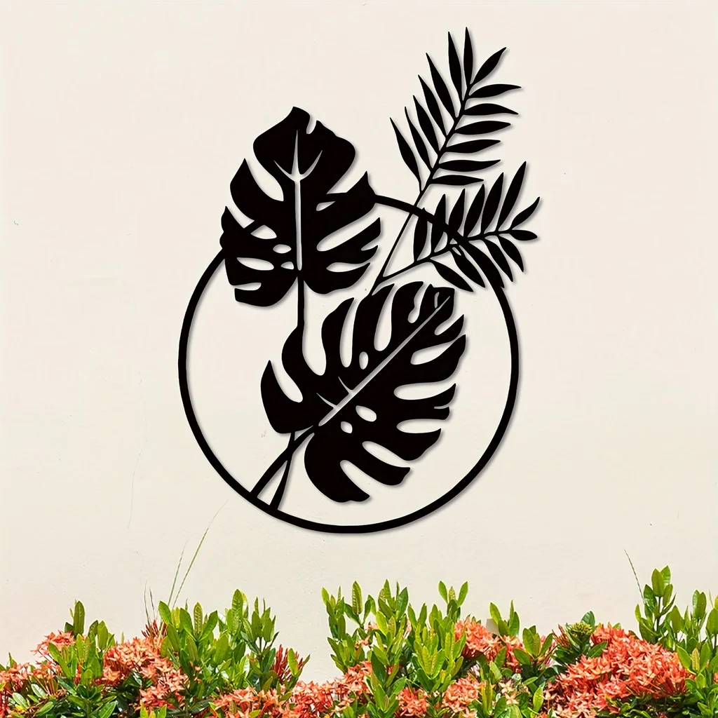 CIFBUY Palm Leaf Metal Wall Ar - Interior Design Modern review and price
