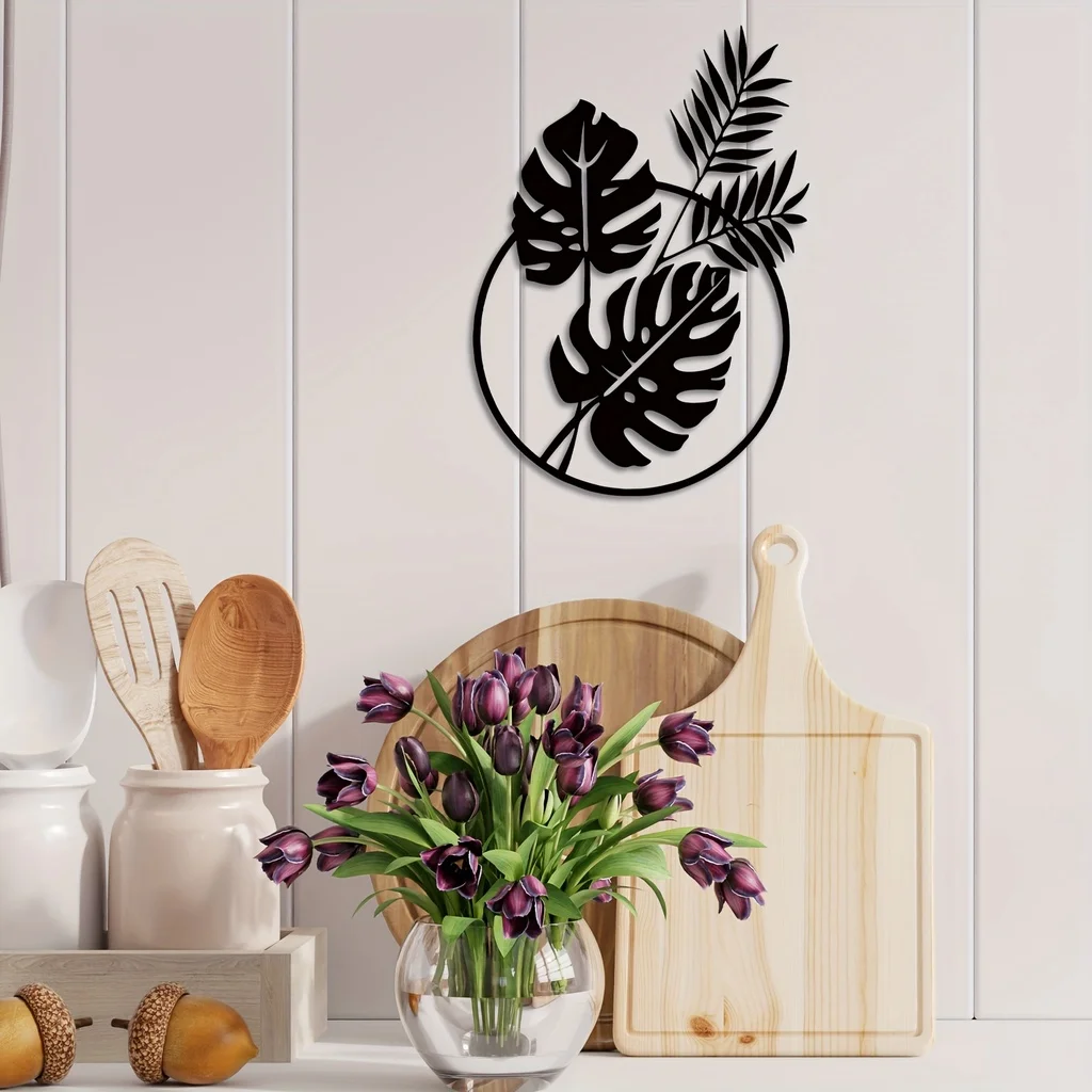 CIFBUY Palm Leaf Metal Wall Ar - Interior Design Modern review and price