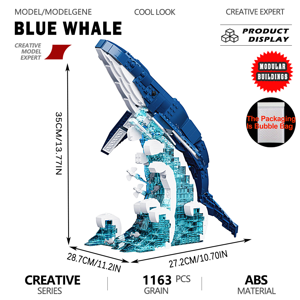 Ocean Blue Whale Model Buildin - Interior Design And Build review and price