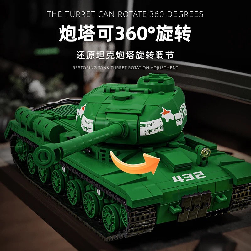 IS-2 Tank Model Kit - 1402PCS  - Interior Design And Build review and price