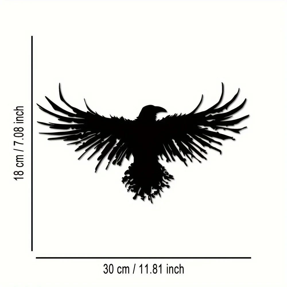 Unique Black Metal Crow Wall D - Interior Design Modern review and price