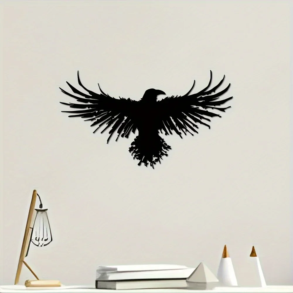 Unique Black Metal Crow Wall D - Interior Design Modern review and price