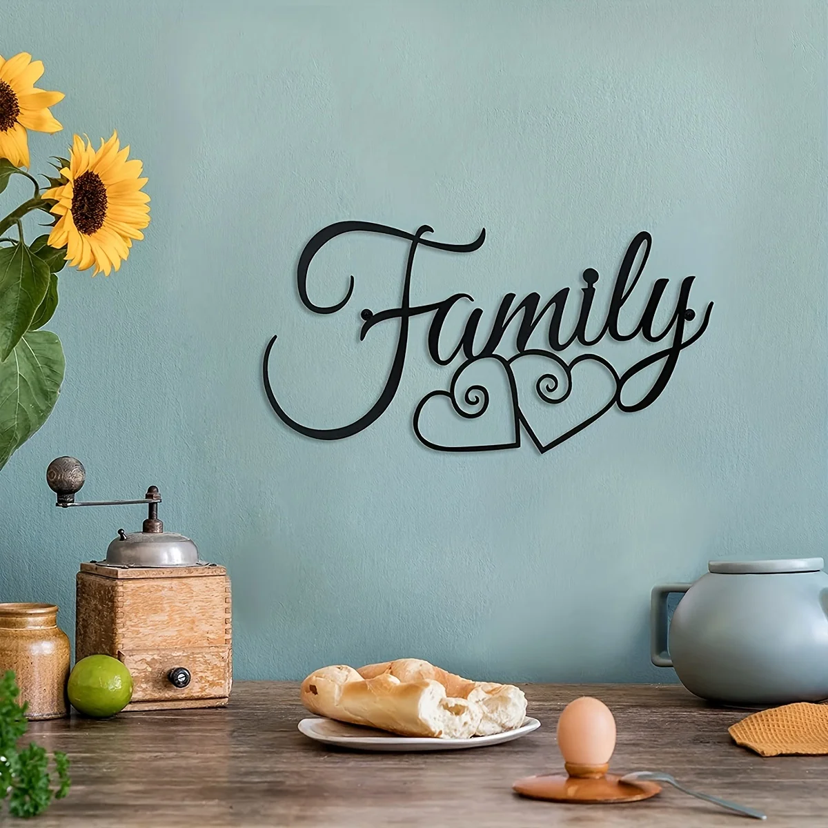 CIFBUY Family Wall Sign Metal  - Interior Design Modern review and price