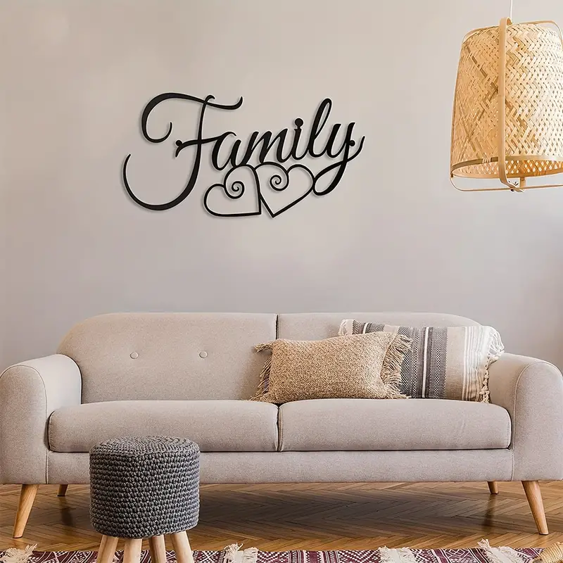 CIFBUY Family Wall Sign Metal  - Interior Design Modern review and price