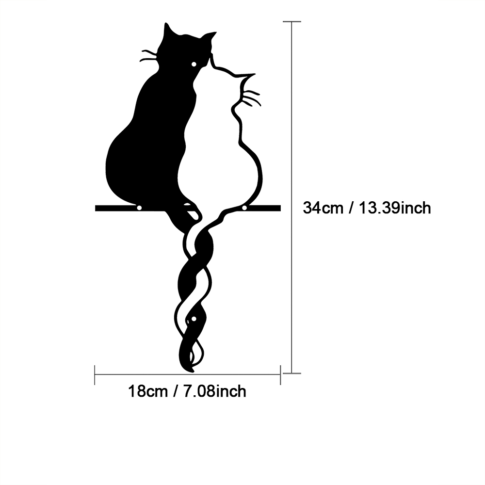 Metal Lovers Cat Wall Art Hang - Interior Design Modern review and price